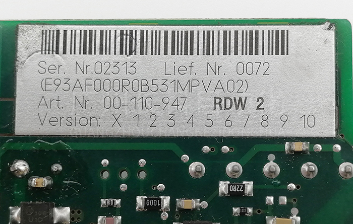 KUKA分解器數字轉換器RDW2 00-110-947 KUKA分解器數字轉換器RDW2 00-110-947