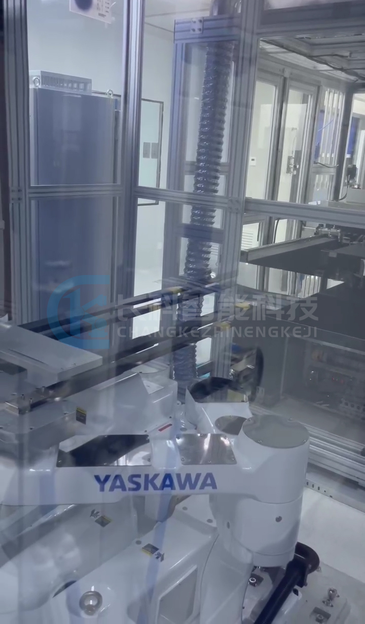 安川機器人取放鈣鈦礦玻璃基板